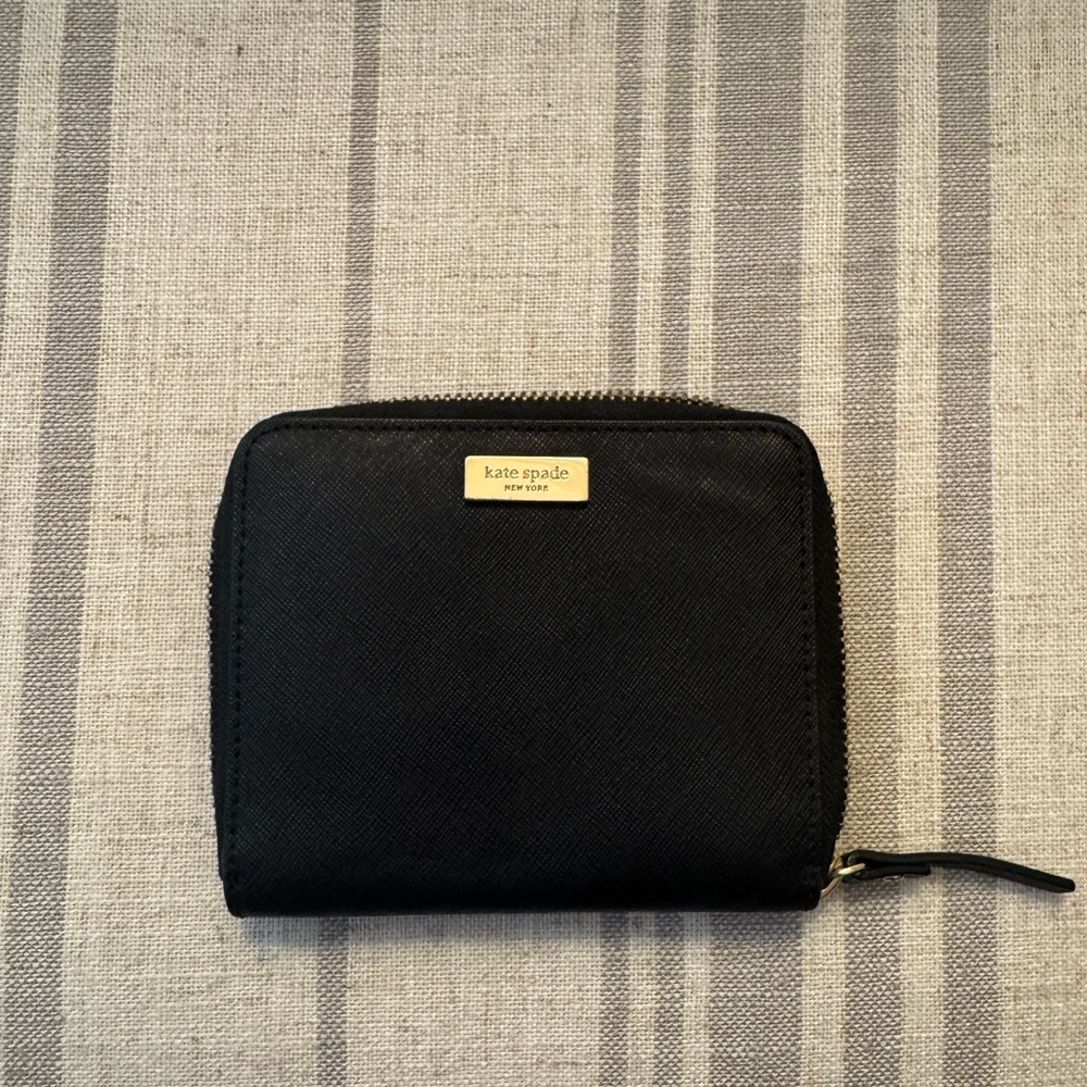 Kate Spade Black Zip-Around Wallet